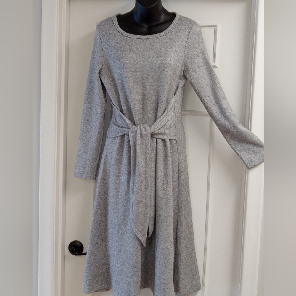 DKNY Washable Soft Fit and Flare Knit Dress